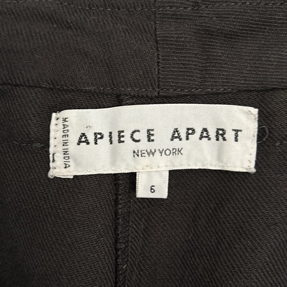 Apiece Apart Palma Chill Linen Blend Twill Crop Pants - Picture 2 of 9